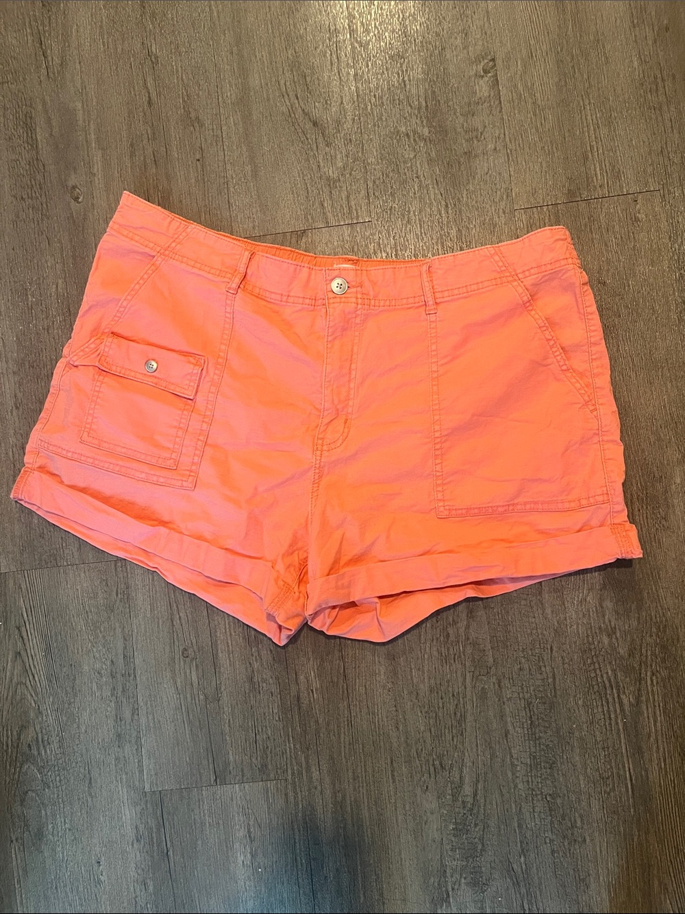 Time and Tru Coral Cargo Shorts